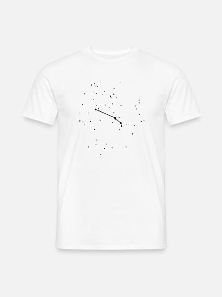 Sternzeichen Widder – das echte Sternbild - Männer T-Shirt - Weiß