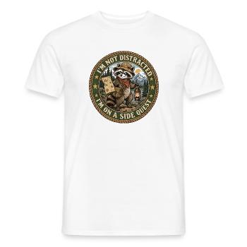 Nicht abgelenkter Waschbär-Quest - Männer T-Shirt - Weiß - Vorne - AI Model Male 178 dark (178cm)