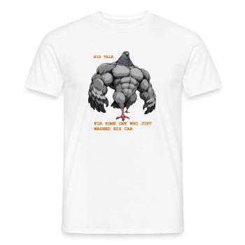 Big Talk for someone who just washed his car - Männer T-Shirt - Weiß - Vorne - AI Model Male 178 dark (178cm)