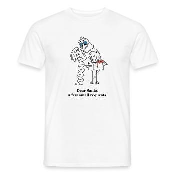 Christmas Eagle schickt Santa eine sehr lange Liste - Männer T-Shirt - Weiß - Vorne - AI Model Male 178 dark (178cm)