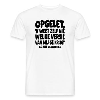 Lustiges flämisches T-Shirt - Männer T-Shirt - Weiß - Vorne - AI Model Male 178 dark (178cm)