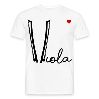 Viola-Bogen-Liebe - Männer T-Shirt - Weiß - Vorne - AI Model Male 178 dark (178cm)