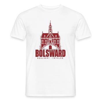 Bolsward Boalsert Friesland Rathaus Hoodie, Shirt - Männer T-Shirt - Weiß - Vorne - AI Model Male 178 dark (178cm)