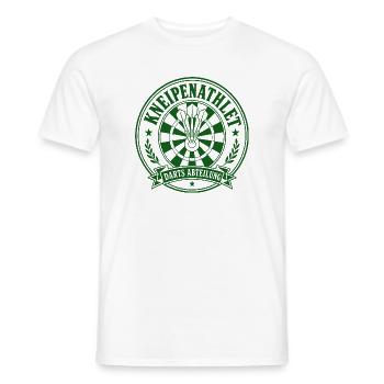 Darts Shirt Kneipenathlet, hoodie, Socken, Kappe - Männer T-Shirt - Weiß - Vorne - AI Model Male 178 dark (178cm)