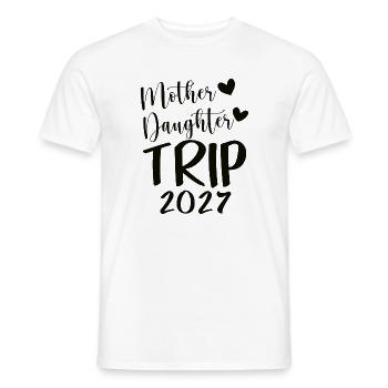 Mother Daughter Trip 2027 Travel - Männer T-Shirt - Weiß - Vorne - AI Model Male 178 dark (178cm)