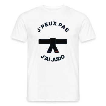 I Can't I Judo - Judoka Humor-Geschenk - Männer T-Shirt - Weiß - Vorne - AI Model Male 178 dark (178cm)