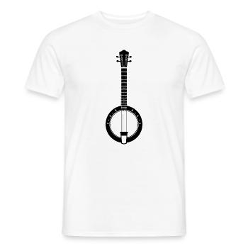 Banjo - Männer T-Shirt - Weiß - Vorne - AI Model Male 178 dark (178cm)