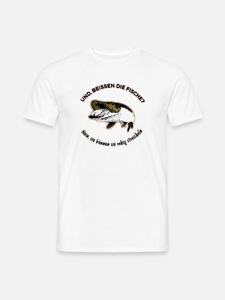 Angler Spruch  - Männer T-Shirt - Weiß