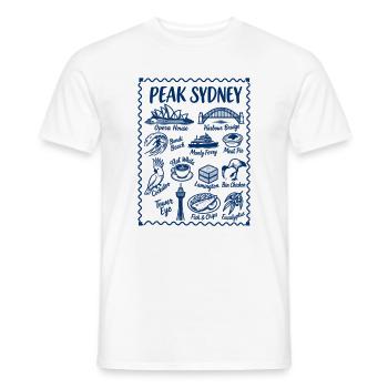 Sydney, Australien Ikonische Wahrzeichen - Männer T-Shirt - Weiß - Vorne - AI Model Male 178 dark (178cm)