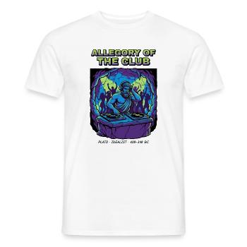 Plato – Allegory of the Club - Männer T-Shirt - Weiß - Vorne - AI Model Male 178 dark (178cm)