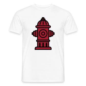 Feuerwehr Hydrant Icon - Männer T-Shirt - Weiß - Vorne - AI Model Male 178 dark (178cm)