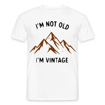 Bergsilhouette Rostbraun - Männer T-Shirt - Weiß - Vorne - AI Model Male 178 dark (178cm)