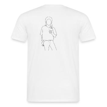 Keep cool - Männer T-Shirt - Weiß - Hinten - AI Model Male 178 dark (178cm)