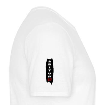 Abi 2027, Abitur - Männer T-Shirt - Weiß - Rechts - AI Model Male 178 dark (178cm)
