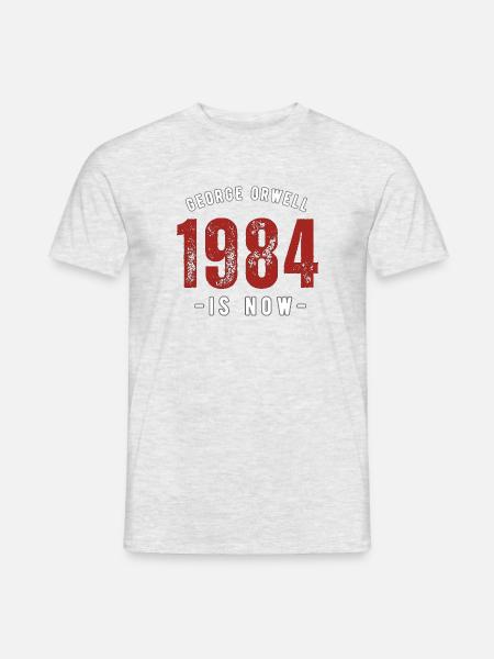GEORGE ORWELL 1984 - Men's T-Shirt - heather grey