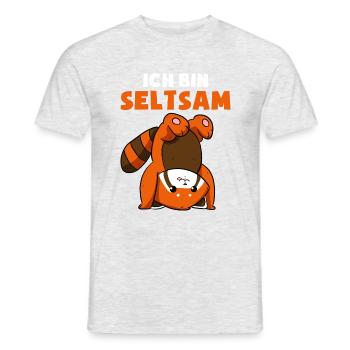 Ich Bin Seltsam Komisch Lustig Außenseiter - Männer T-Shirt - Grau meliert - Vorne - AI Model Male 178 dark (178cm)