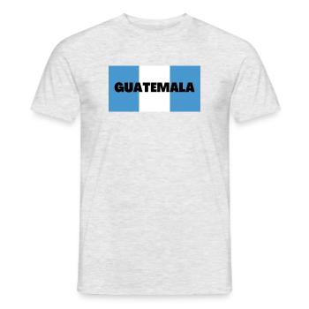Guatemala in guatemaltekischen Flaggenfarben - Männer T-Shirt - Grau meliert - Vorne - AI Model Male 178 dark (178cm)