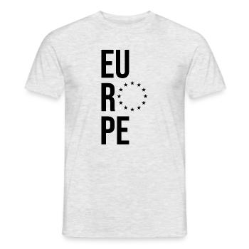 Europe - Stars - Männer T-Shirt - Grau meliert - Vorne - AI Model Male 178 dark (178cm)