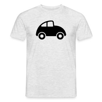 Voiture - T-shirt homme - gris chiné - Devant - AI Model Male 178 dark (178cm)