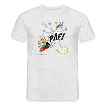 Asterix & Obelix - Asterix Faust - Männer T-Shirt - Grau meliert - Vorne - AI Model Male 178 dark (178cm)