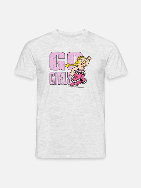 Asterix & Obelix Go Girls Gutemine - Männer T-Shirt - Grau meliert