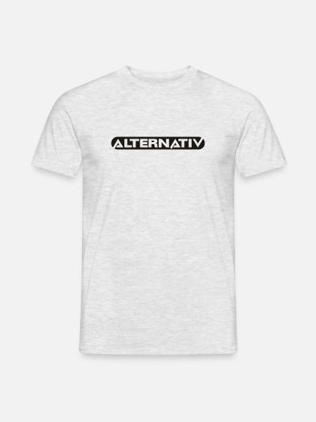Alternativ inveriert - Männer T-Shirt - Grau meliert