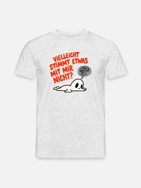 Vielleicht stimmt etwas mit mir nicht? - Männer T-Shirt - Grau meliert