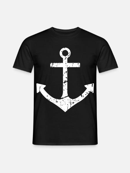 anchor - Men's T-Shirt - black