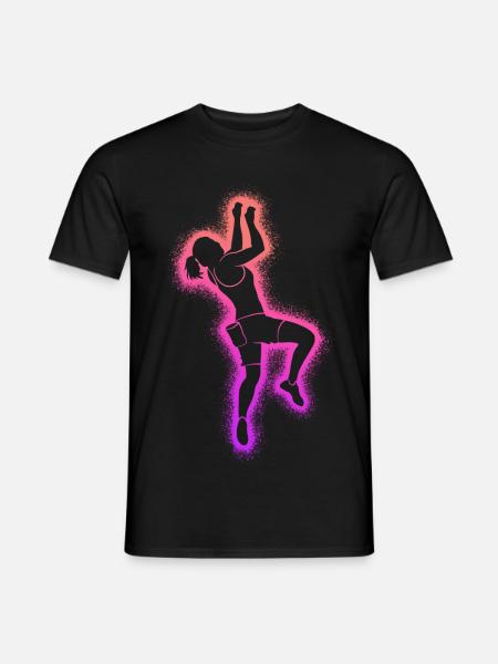 Bouldern Kletterer Frauen Berge Klettern Mädchen - Männer T-Shirt - Schwarz