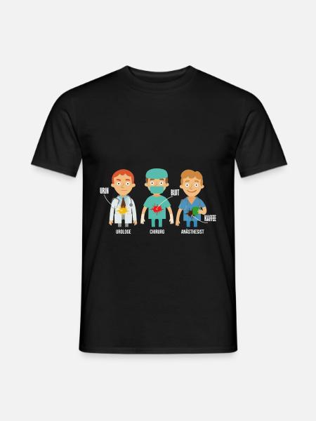 Wachsamer Anästhesist Aufwachraum - Männer T-Shirt - Schwarz