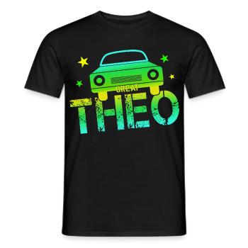 Theo Namenstag Theo - Männer T-Shirt - Schwarz - Vorne - AI Model Male 178 light (178cm)