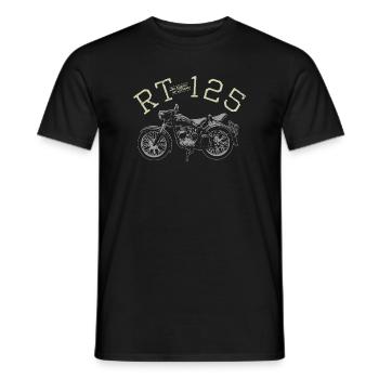 RT 125 - Männer T-Shirt - Schwarz - Vorne - AI Model Male 178 light (178cm)
