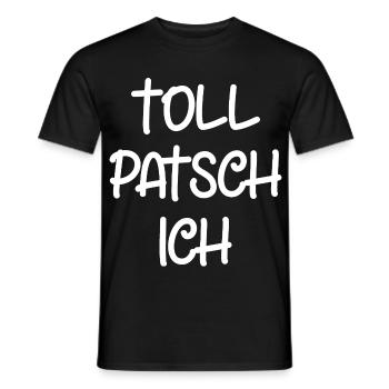 Tollpatsch Ich tollpatschig lustig tollpatschich - Männer T-Shirt - Schwarz - Vorne - AI Model Male 178 light (178cm)