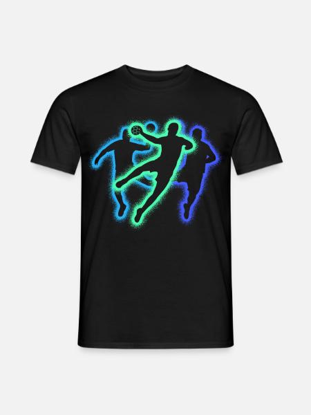 Handballspieler Handballer Jungen Handball - Männer T-Shirt - Schwarz