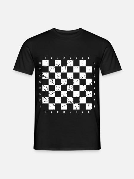 Chessboard Schachbrett Kostüm - Männer T-Shirt - Schwarz
