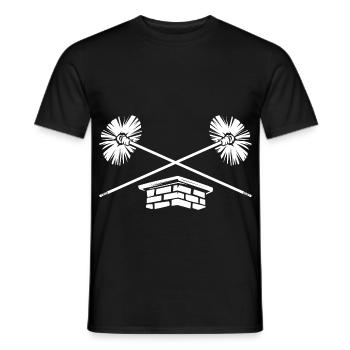 Flinker Schornsteinfeger Glücksbringer - Männer T-Shirt - Schwarz - Vorne - AI Model Male 178 light (178cm)