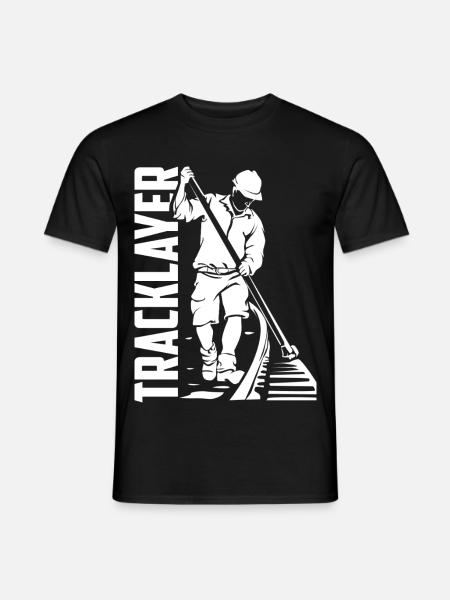 Unerschrockener Gleisbauer Schienenbau - Männer T-Shirt - Schwarz