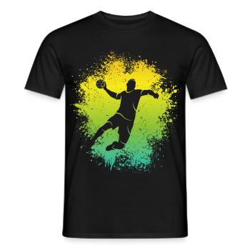 Handballer Handball Kinder Jungen Handballspieler - Männer T-Shirt - Schwarz - Vorne - AI Model Male 178 light (178cm)