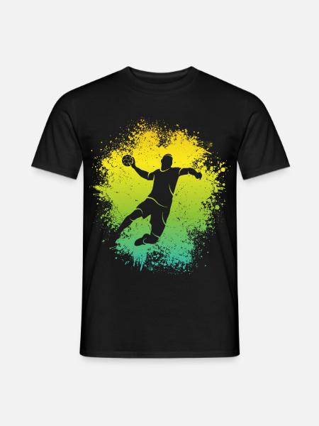 Handballer Handball Kinder Jungen Handballspieler - Männer T-Shirt - Schwarz