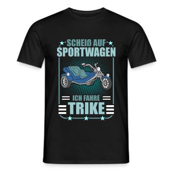 Triker Trike Trikerfahrer Dreirad Motortrike - Männer T-Shirt - Schwarz - Vorne - AI Model Male 178 light (178cm)