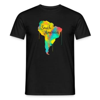Südamerika - Männer T-Shirt - Schwarz - Vorne - AI Model Male 178 light (178cm)