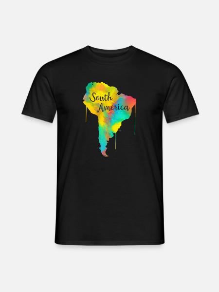 Südamerika - Männer T-Shirt - Schwarz