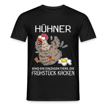 Landwirt Landwirte Huhn Hühner Spruch - Männer T-Shirt - Schwarz - Vorne - AI Model Male 178 light (178cm)