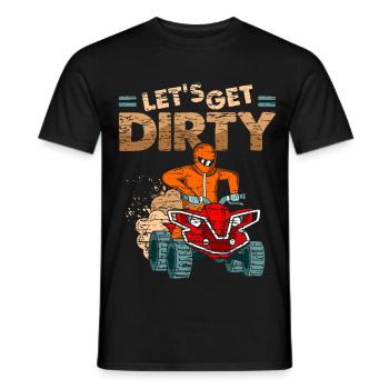Quad Spruch Lustig Quadfahrer Offroad - Männer T-Shirt - Schwarz - Vorne - AI Model Male 178 light (178cm)