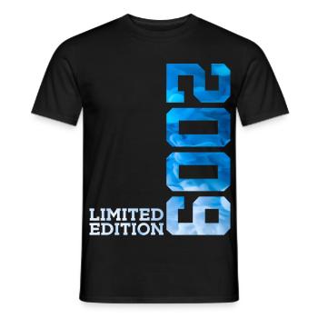 17. GEBURTSTAG LIMITED EDITION 2009 - Männer T-Shirt - Schwarz - Vorne - AI Model Male 178 light (178cm)