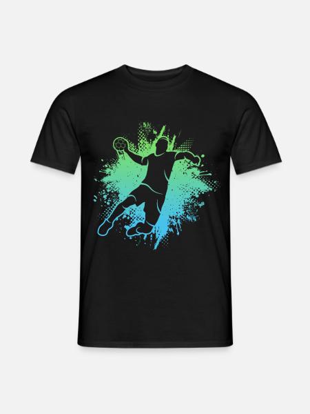 Handballer Handballspieler Kinder Jungen Handball - Männer T-Shirt - Schwarz