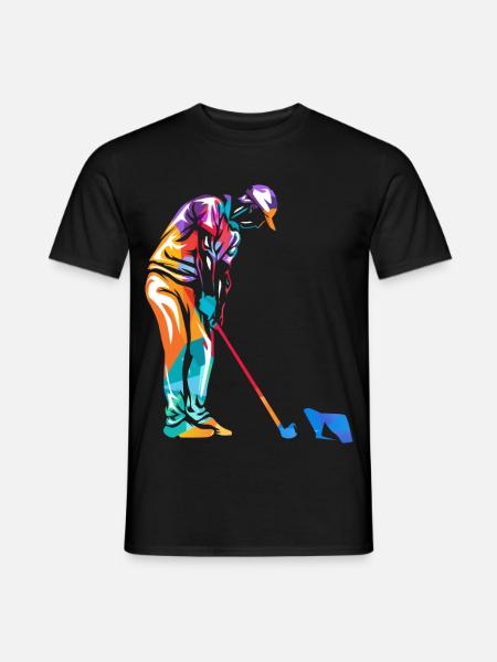 Flinker Minigolfspieler Turnierass - Männer T-Shirt - Schwarz