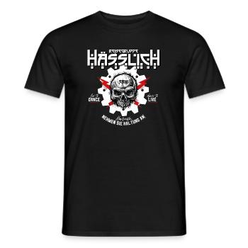 EBM - Reisegruppe Hässlich - Männer T-Shirt - Schwarz - Vorne - AI Model Male 178 light (178cm)
