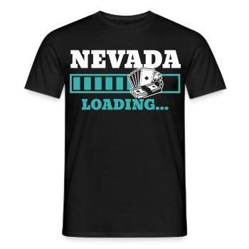 Nevada Laden USA Staat Amerika Reisen Nevadan - Männer T-Shirt - Schwarz - Vorne - AI Model Male 178 light (178cm)