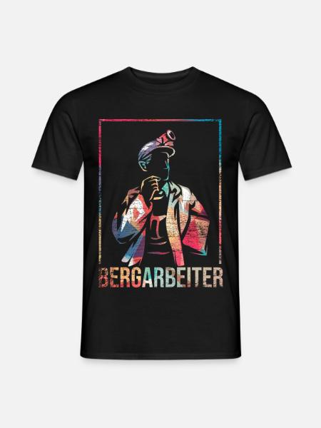 Rußiger Bergmann Schichtarbeit - Männer T-Shirt - Schwarz
